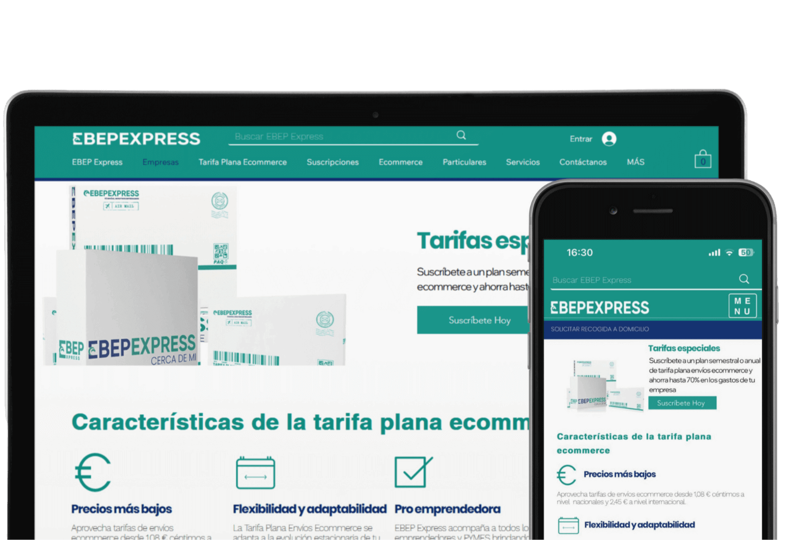 Ecommerce flat rate shipping EBEP Express